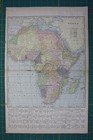 Africa Nw Ne Africa Vintage Original 1899 Cram s World Atlas Map Crams Lot