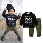 2pcs Newborn Toddler Infant Kids Baby Boy Clothes T-shirt Tops pants Outfits Set