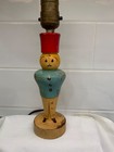 Vintage Nursery Toy Soldier Children   s Wooden Lamp Light