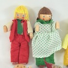 Wood Dollhouse People Family Miniature Parents Kids Grandparentsdoctor Nurse Lot