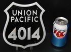      Cast Engine 4014 Union Pacific Railroad Big Boy Aluminum Number Plate 