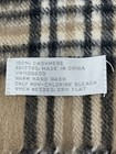 Unisex 100  Cashmere Plaid Scarf 12    W 52    L Brown Black Red