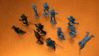 Vintage Lot Of 12 Playset Plastic Calvary War Soldiers Marx Mpc