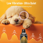 Electric Dog Nail Grinder  Upgraded 5-speed Quiet Dog Nail Trimmer-safe Painless