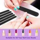 20 Pack 100 180 Grit Nail Files Black Professional Emery Boards Nail