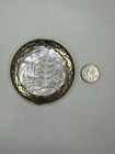 Vintage Japanese Mother Of Pearl Powder Compact Mirror     Pagoda Design