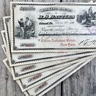 5 Antique 1909 Banking R s  Battles Bank Note Checks Girard Pa Original Lot