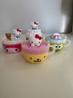 Sanrio Hello Kitty Tea Cups Happy Meal Toys 2017 Lot Of 4