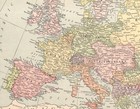 1906 Antique Europe Map Vintage Atlas Map Of Europe Gallery Wall Decor 2774