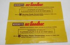 2 Vintage Hershey s Mr  Goodbar Wrappers