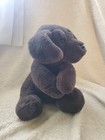 Realistic Fao Chocolate Brown Labrador Dog Puppy Plush Stuffed Animal Velco Paws
