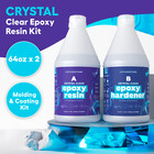 Crystal Clear Epoxy Resin Kit - 1 Gallon  with Tools 