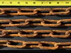 By The Yard Rusty Forged Steel Chain  Large Old Vtg Antique Style Rustic Metal