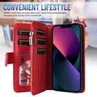 Zipper Wallet Leather Flip Case Cover For Iphone 16 15 14 13 12 11 Xs Xr 78 Plus