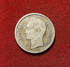 Venezuela 1921 Bolivar  gram 5  Silver Coin Y 22 T5523