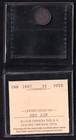 Canada 1887 5c Five Cent Silver Coin Queen Victoria Iccs Graded Vf-20  925