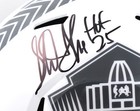 Shannon   Sterling Sharpe Autographed Nfl F s Salute Speed Helmet-beckett W Holo
