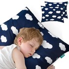  Toddler Pillow For Sleeping  Kid Pillow For Small 14  X 19  1 Navy Cloud
