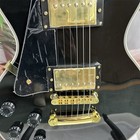 Only Sold To Usa Custom Lp Left-hand Black Electric Guitar Hh Pickups Gold Parts