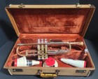 Getzen Super Deluxe Trumpet -copra -copper-bell   3 Mutes  Wis Mouthpiece   Case