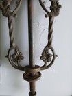 12 5  X 6  Italian Floor Lamp Section Architectural Leaf   Twisted Stems Metal 
