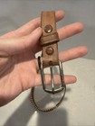 Vintage 50 s Beaded Thunderbird Hand Made Native American Leather Belt