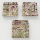 Screencraft Map Stone Coasters Set Of 3 Cork Back Vintage Home Decor