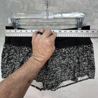 Lululemon Hotty Hot Shorts Women s 6 Black White 3 5  Inseam Activewear Lined 