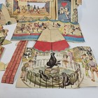 Vintage 50s Paper Play Set Die-cut Diorama Candy Store Carousel Seal Show