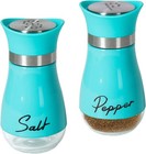 2 Pack Salt And Pepper Shakers Set  Refillable Salt Pepper With Stainless Ste   