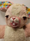 Vintage Rubber Face Bunny Plush 16    Attributed Japanese Export Mid Century