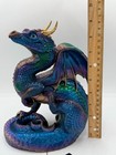 Windstone Editions 1995 Scratching Dragon Peacock Purple Standing Large - Pena