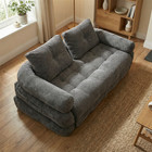 Vacuum Compressed 2 Seater Sofa Bed  2-in-1 Convertible Loveseat Sleeper Couch