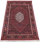 Vintage Hand Knotted Area Rug 100  Wool Oriental Bijar Medallion 3   7    X 5   3   