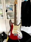 Vintage Lotus Strat Style Electric Guitar W case And Pevey Transtube Amp Speaker