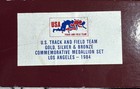 U s  Track   Field Team Gold Silver   Bronze Commemorative Medallion Set 1984  d