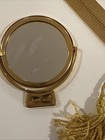 Judith Leiber Goldplated Accessories Mirror   Comb Set Made In Italy