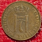 Vintage 1929 Norway 1 Ore Coin-mar044