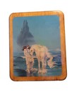 Sue Dawe Vintage 80s Wooden Lacquered Wall Hanging Unicon Magic Painting Signed