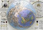 English Version Hd Plasma Moon Map More Land Canvas Poster Flat Earth World Maps