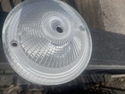 Vintage White Milk Glass Flush Mount Ceiling Light Shade 6  Mid Century Modern