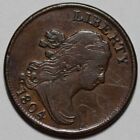 1804 Draped Bust Half Cent - Crosslet 4 stems - Graffiti - Us 1 2c Copper Coin