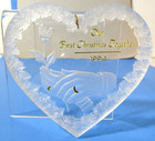 1994 Hallmark Ornament Our First Christmas Together Acrylic Heart