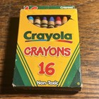 Vintage 1999 Crayola Crayons 12 Pack Binney   Smith Rare Nos Unused Look     