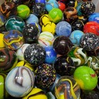 Vintage Marbles Vacor Set Of 12 - Glass Shooters - Size 1 Inch - Assorted Colors