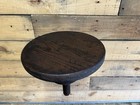 Antique Cast Iron Industrial Swivel Mounted Stool W wood Top