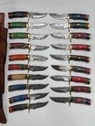 Lot Of 20 Handmade Damascus Steel Skinner Camping 6 In Knives W Sheath  Wholesal