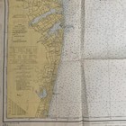 Nautical Map Ny Nj Us Coast Guard Fire Island Ny To Sea Girt Nj 1959  1215