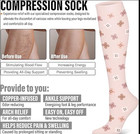 3 Pairs Compression Socks For Women   Men 15-20 Mmhg best Support For Nurses Run
