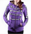 Avril Lavigne Hoodie Abbey Dawn Purple Skeleton Purple 2013 M Size Bone Dance